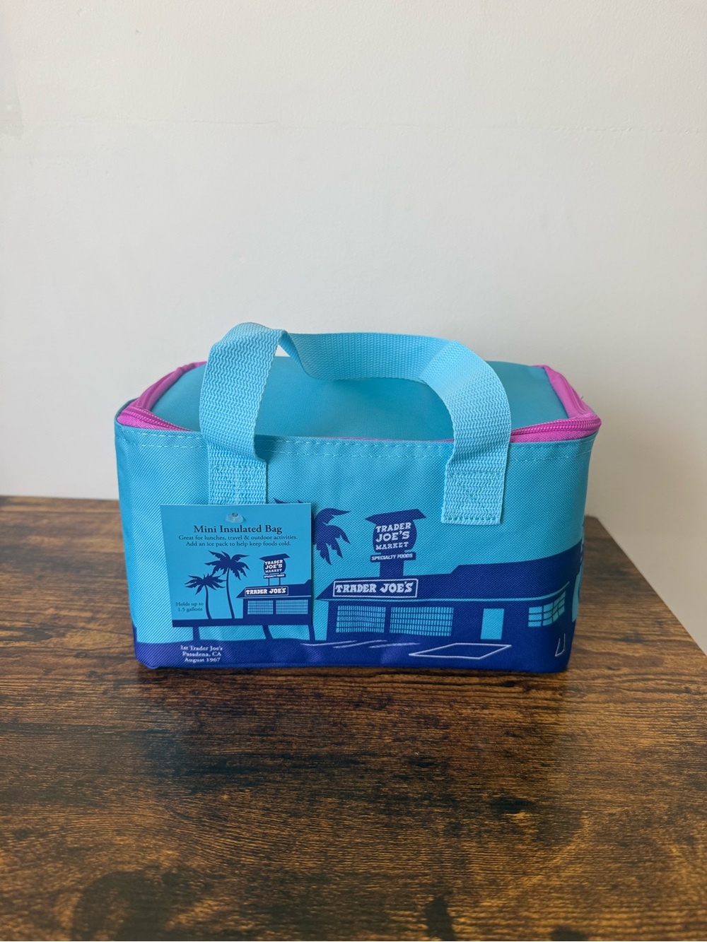 Trader Joe's Blue Insulated Mini Cooler Bag